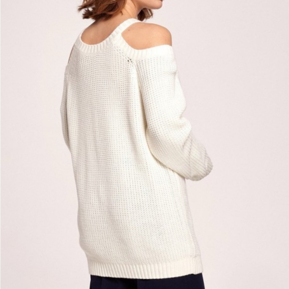Show Me Your MuMu Cream Off-Shoulder Sweater - Picture 5 of 12